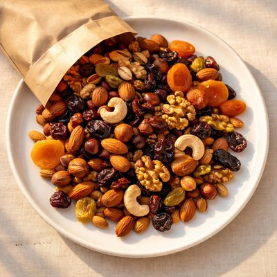 Bag of nuts and dry fruits