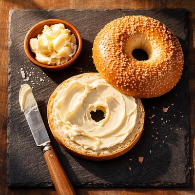 Bagel and butter