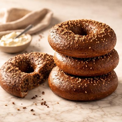 Bagel pumpernickel