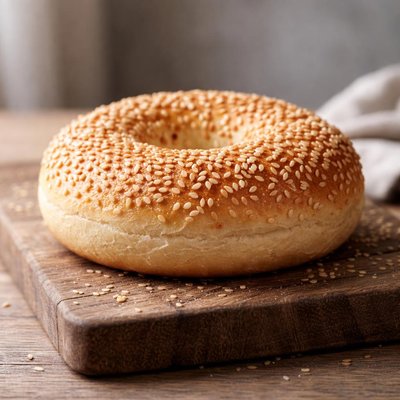 Bagel with sesame seeds