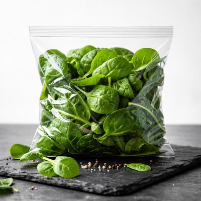 Bagged spinach