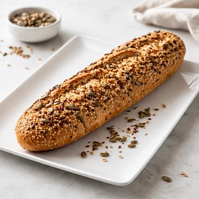 Baguette with seeds