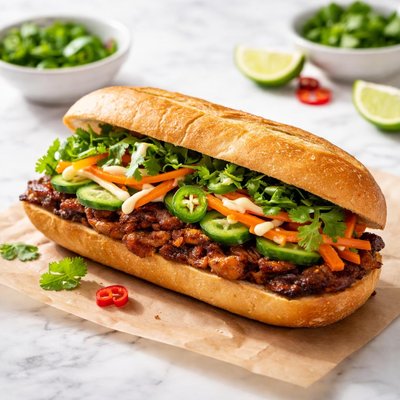 Bahn mi sandwich