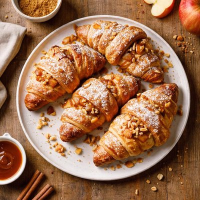 Baked apple croissant