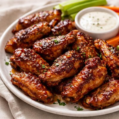 Baked bbq chicken wings