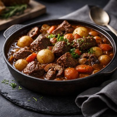 Baked beef stew