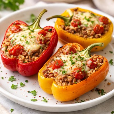 Baked bell pepper