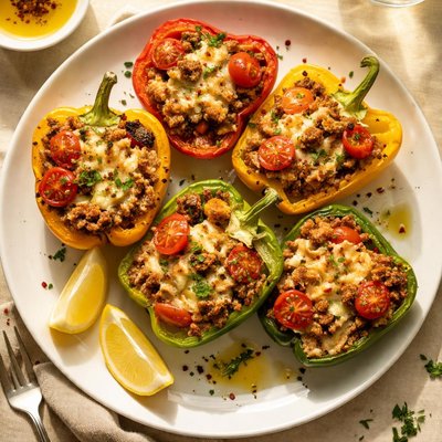 Baked bell peppers