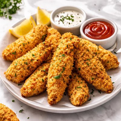 Baked breaded chicken tenders