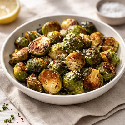 Baked brussle sprouts