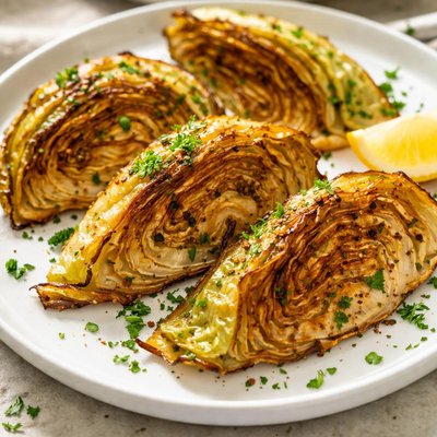 Baked cabbage