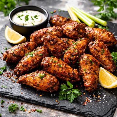 Baked cajun wings
