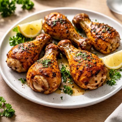 Baked chicken drum stick