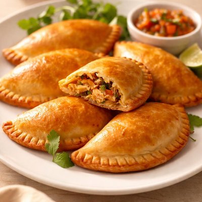 Baked chicken empanada