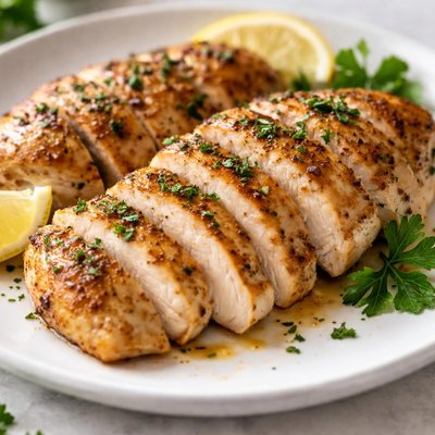Baked chicken fillet
