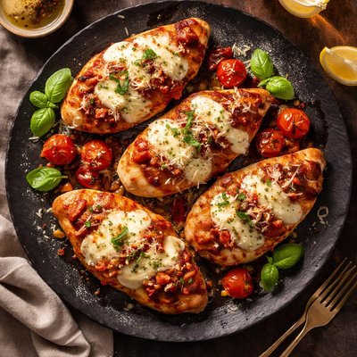 Baked chicken mozzarella