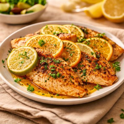 Baked citrus tilapia