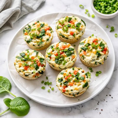 Baked egg white muffin