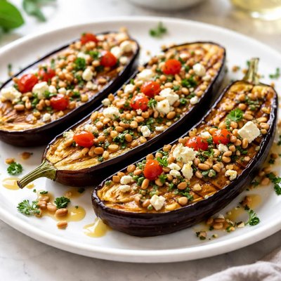 Baked eggplant