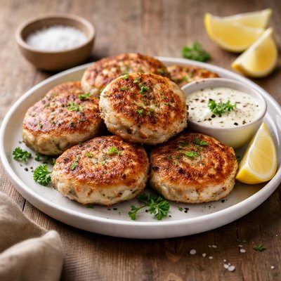 Baked fish cutlets