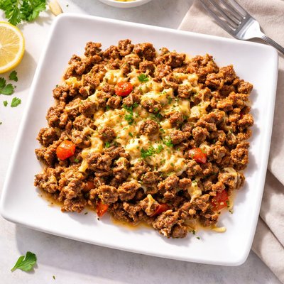 Baked ground beef
