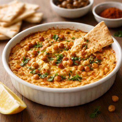 Baked hummus