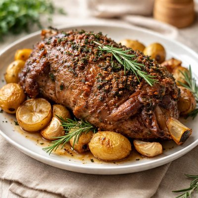 Baked lamb