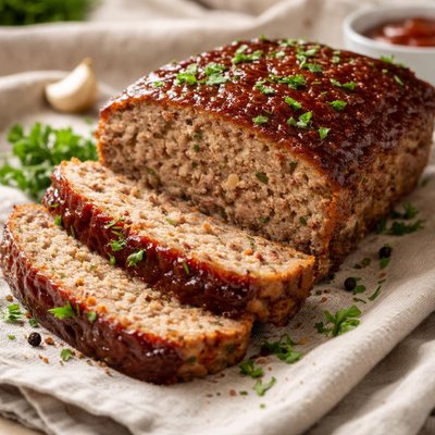 Baked meat loaf