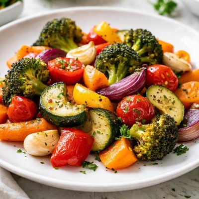 Baked mixed vegetables