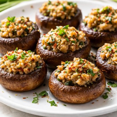 Baked mushrooms