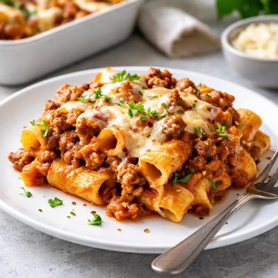 Baked pasta casserole