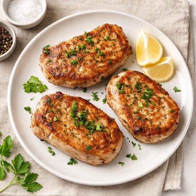 Baked pork chop boneless