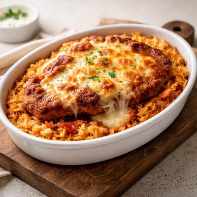 Baked pork chop rice