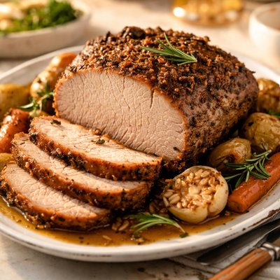 Baked pork roast