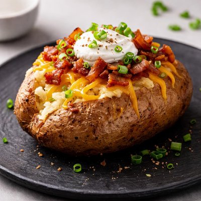 Baked potato and cheese