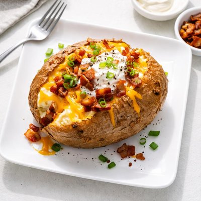 Baked potato with
