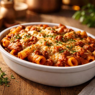 Baked rigatoni