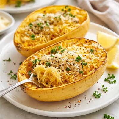Baked spaghetti squash