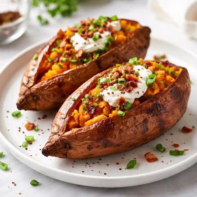 Baked sweet potatoes