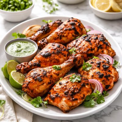 Baked tandoori chicken