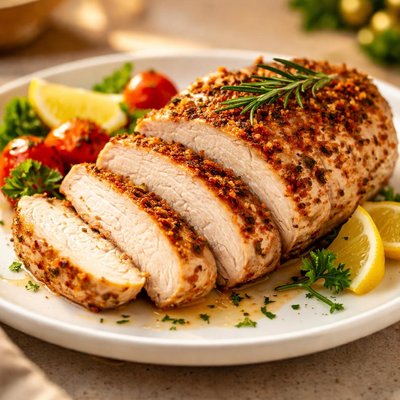 Baked turkey filet