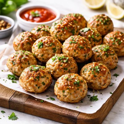 Baked turkey meatballs