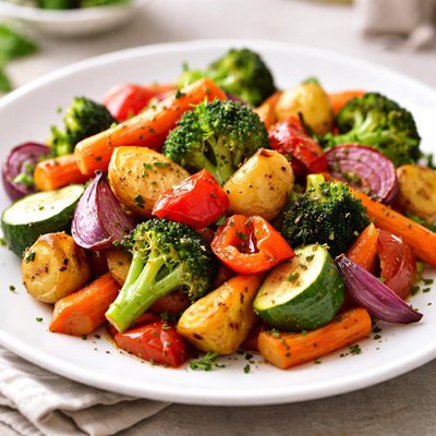 Baked vegetables