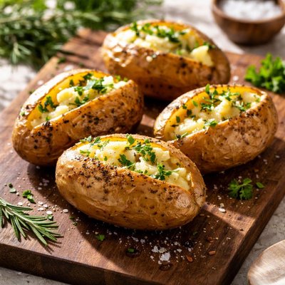 Baked yellow potato
