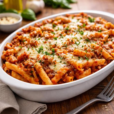 Baked ziti high protein pasta
