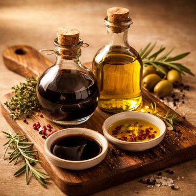 Balsamic and olive oil