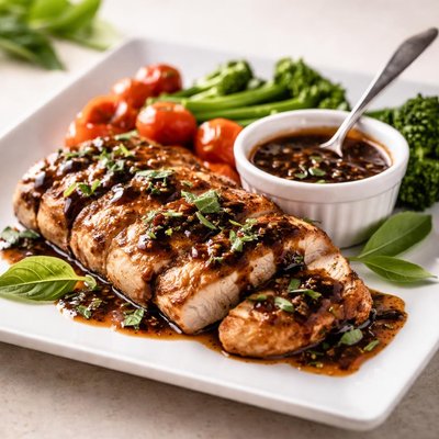 Balsamic basil jee sauce