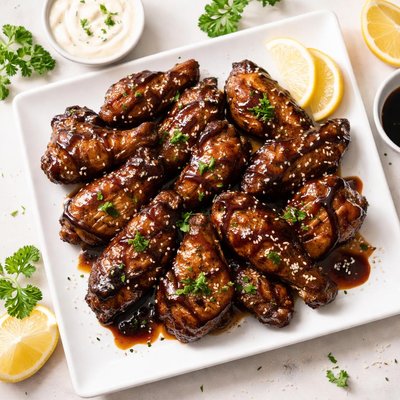 Balsamic chicken wings