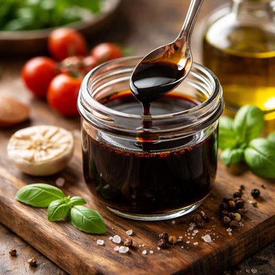 Balsamic glaze dressing
