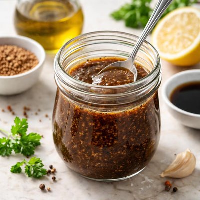 Balsamic vinaigrette mustard dressing
